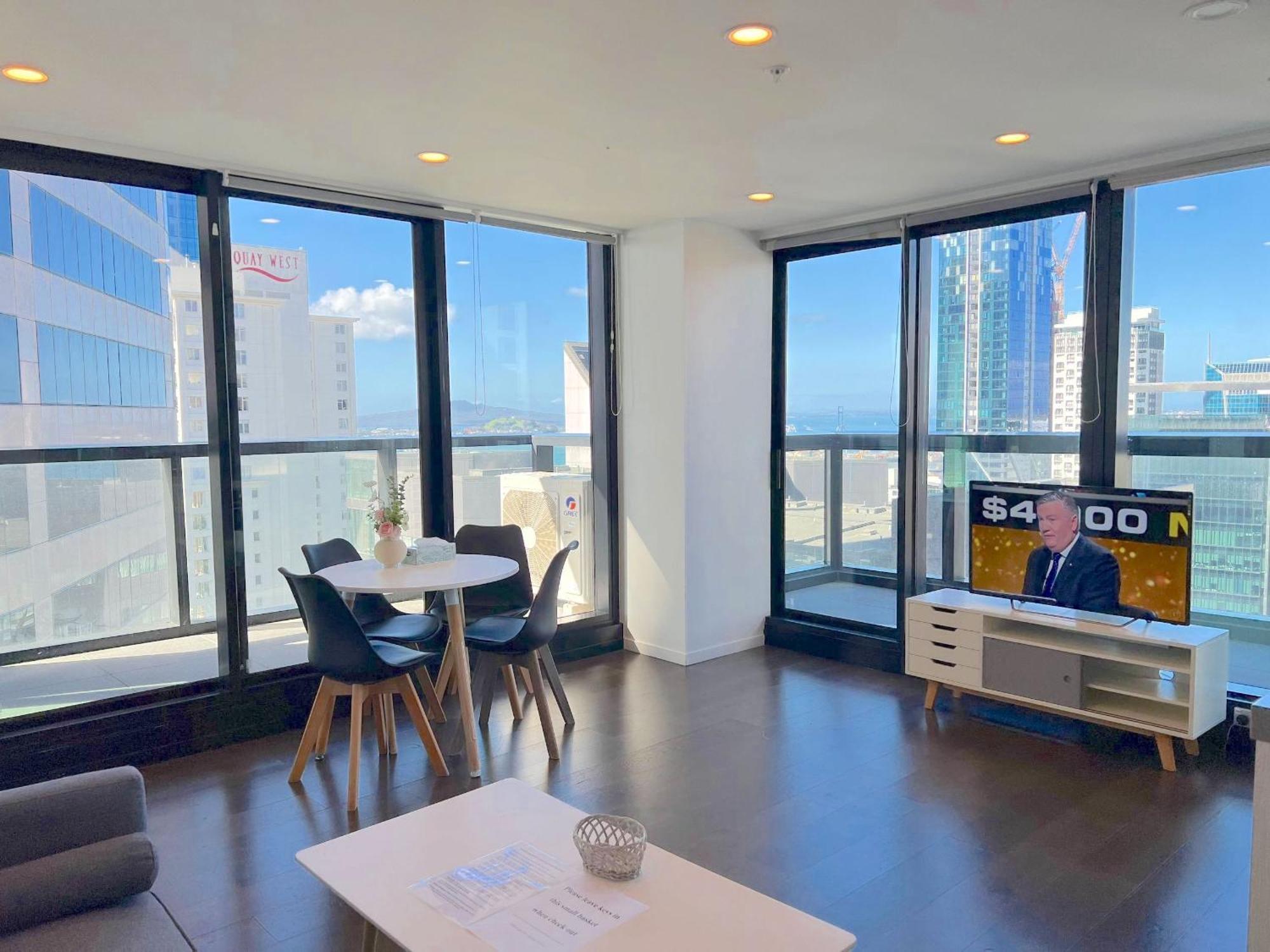 Magnificent Skytower, Sea, Habour View In Cbd Apartment Auckland Exterior foto