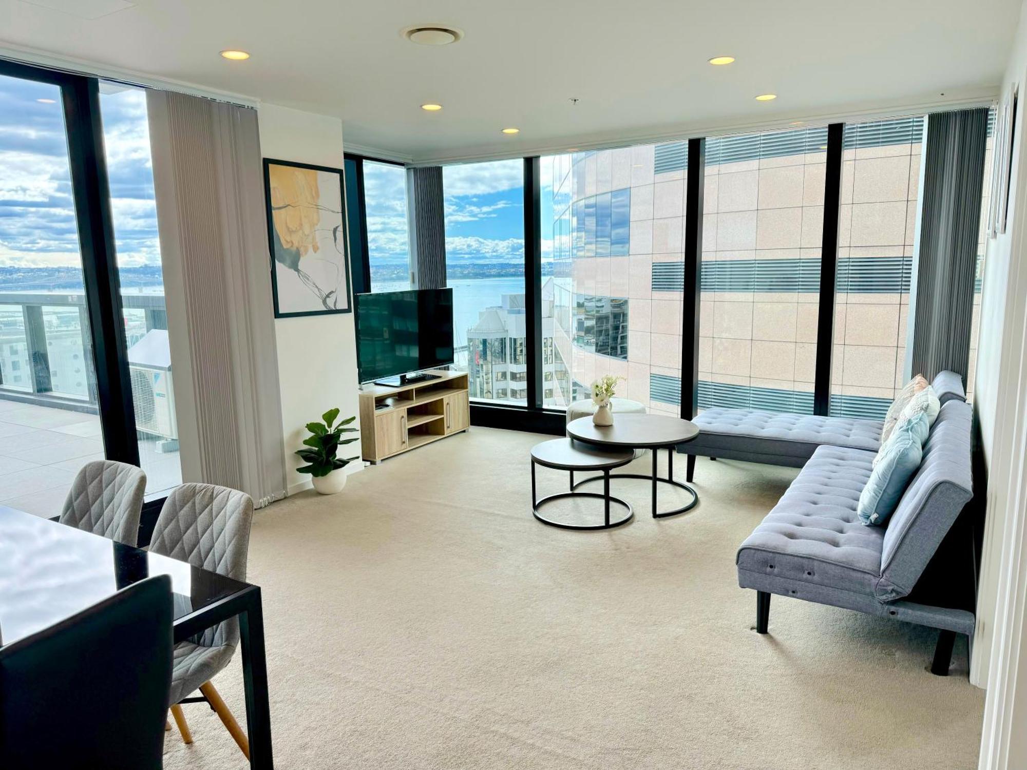 Magnificent Skytower, Sea, Habour View In Cbd Apartment Auckland Exterior foto
